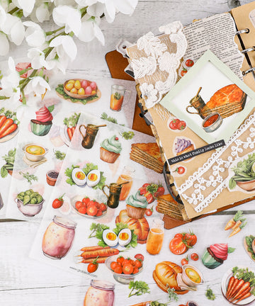6 Sheets Grabie Exclusive Farmer's Market Sticker Set